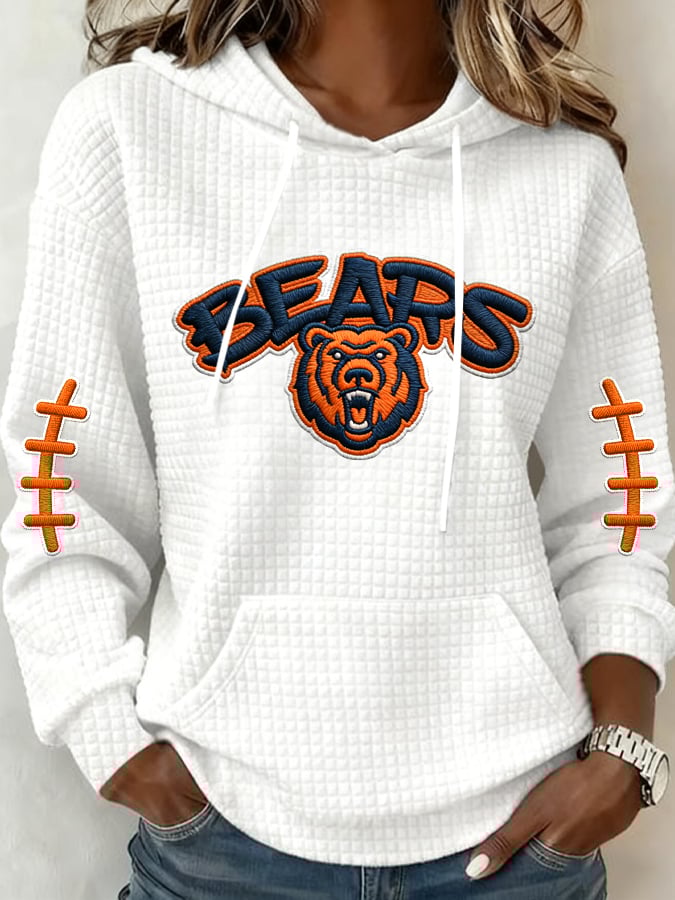 Women's Football Printed Casual Sweatshirt