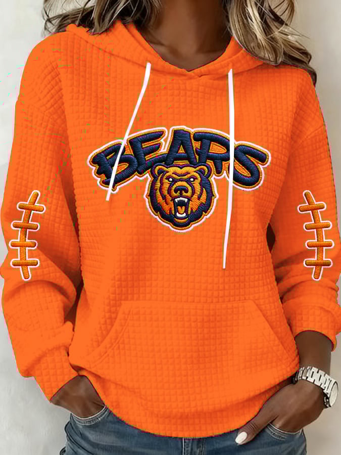 Women's Football Printed Casual Sweatshirt