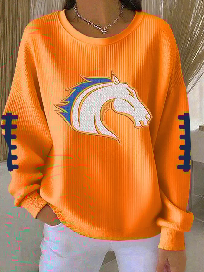 Women's Casual Print Long Sleeve Knit Top