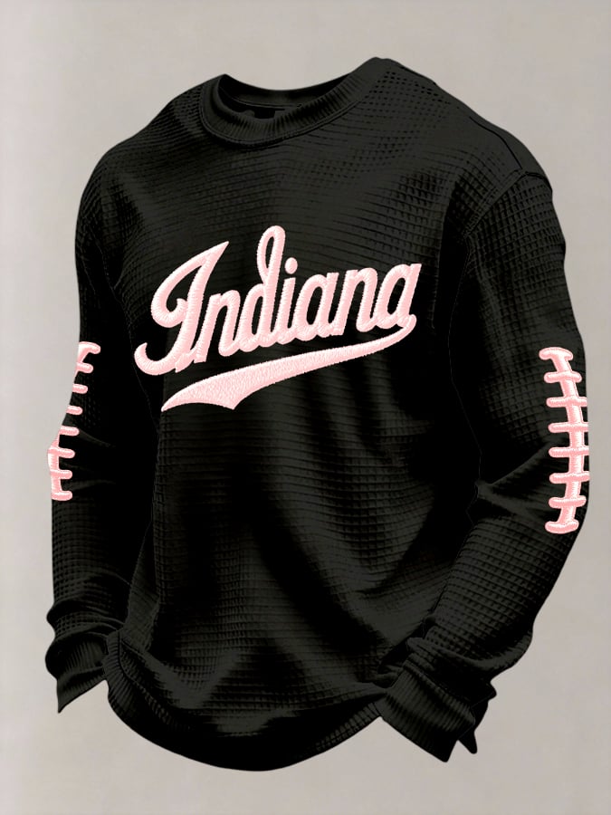 Men's Football Printed Casual Long-Sleeved Top