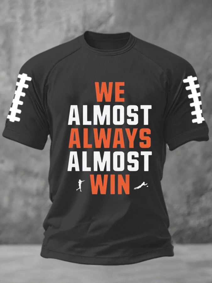 Men'S Football Print Casual T-Shirt