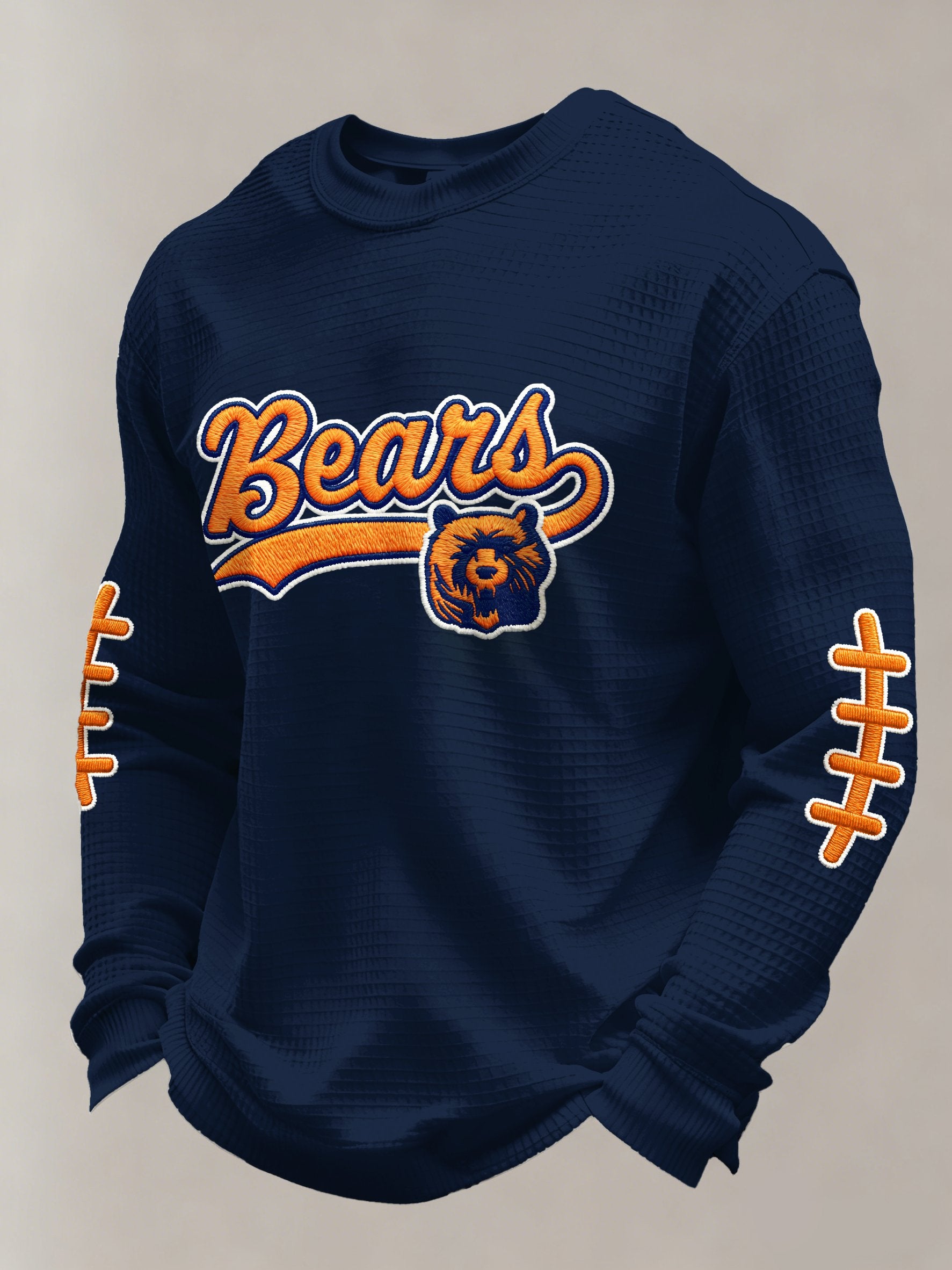 Men's Football Printed Casual Long-Sleeved Top