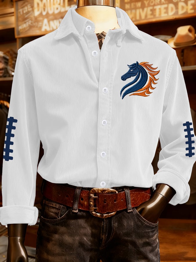 Men's Rugby Corduroy Casual Shirt