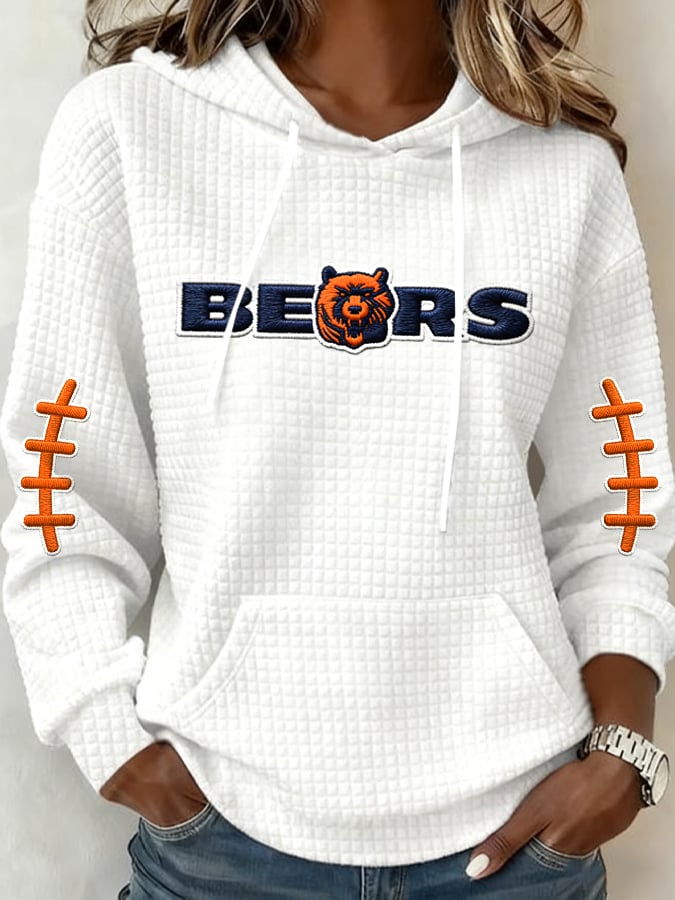 Women's Football Printed Casual Sweatshirt