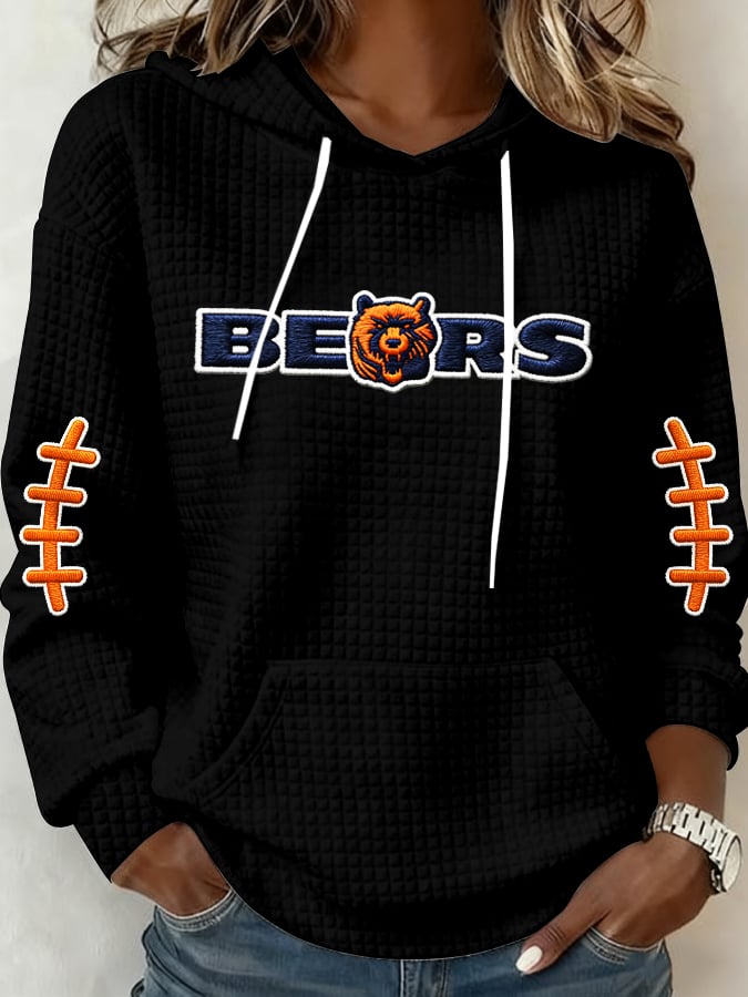 Women's Football Printed Casual Sweatshirt