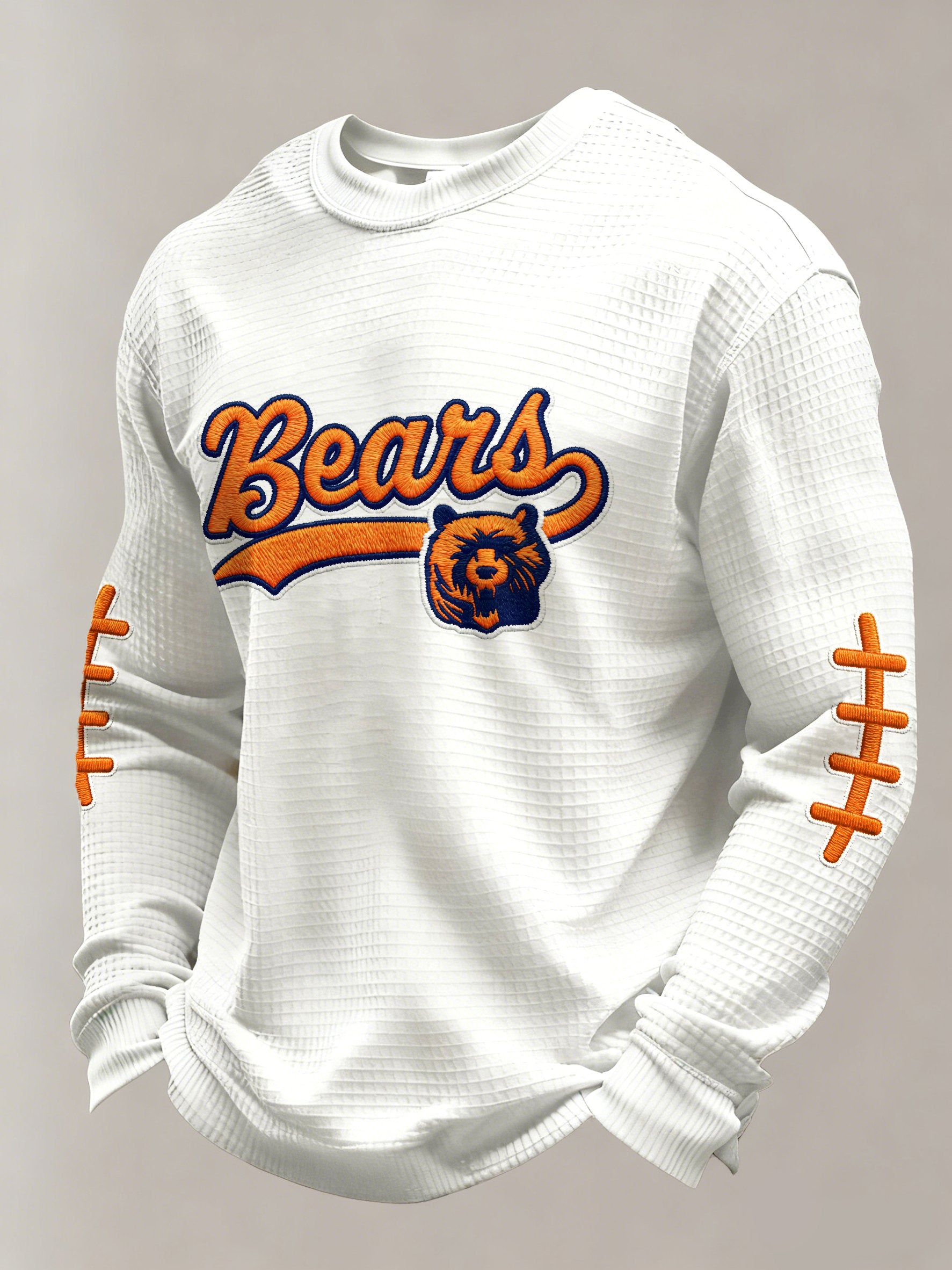 Men's Football Printed Casual Long-Sleeved Top