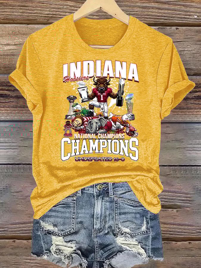 Women's Football Print T-Shirt