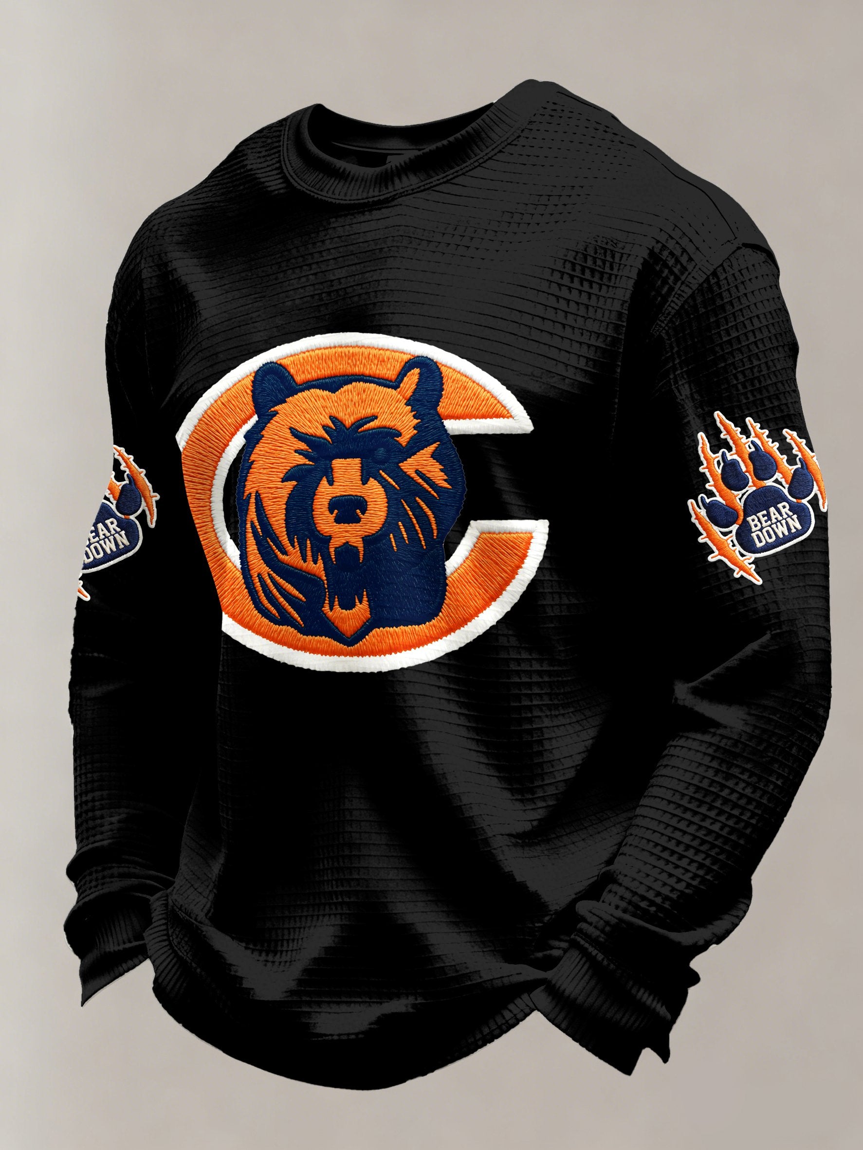 Men's Football Printed Casual Long-Sleeved Top