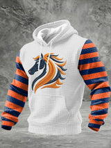 Men'S  casual Printed Hooded Sweatshirt