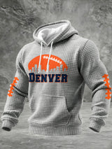 Men'S Casual Printed Hooded Sweatshirt