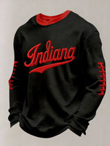 Men's Football Printed Casual Long-Sleeved Top