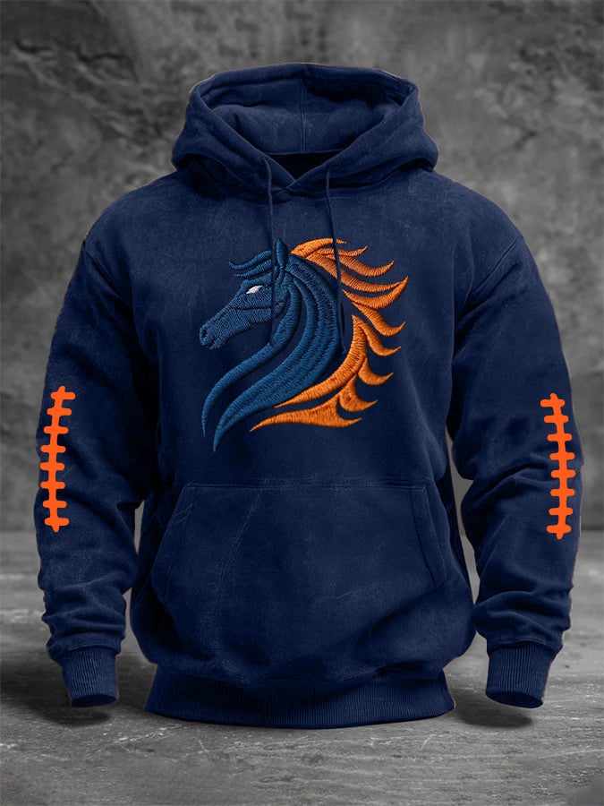 Men's Veterans Print Long Sleeve Hoodie