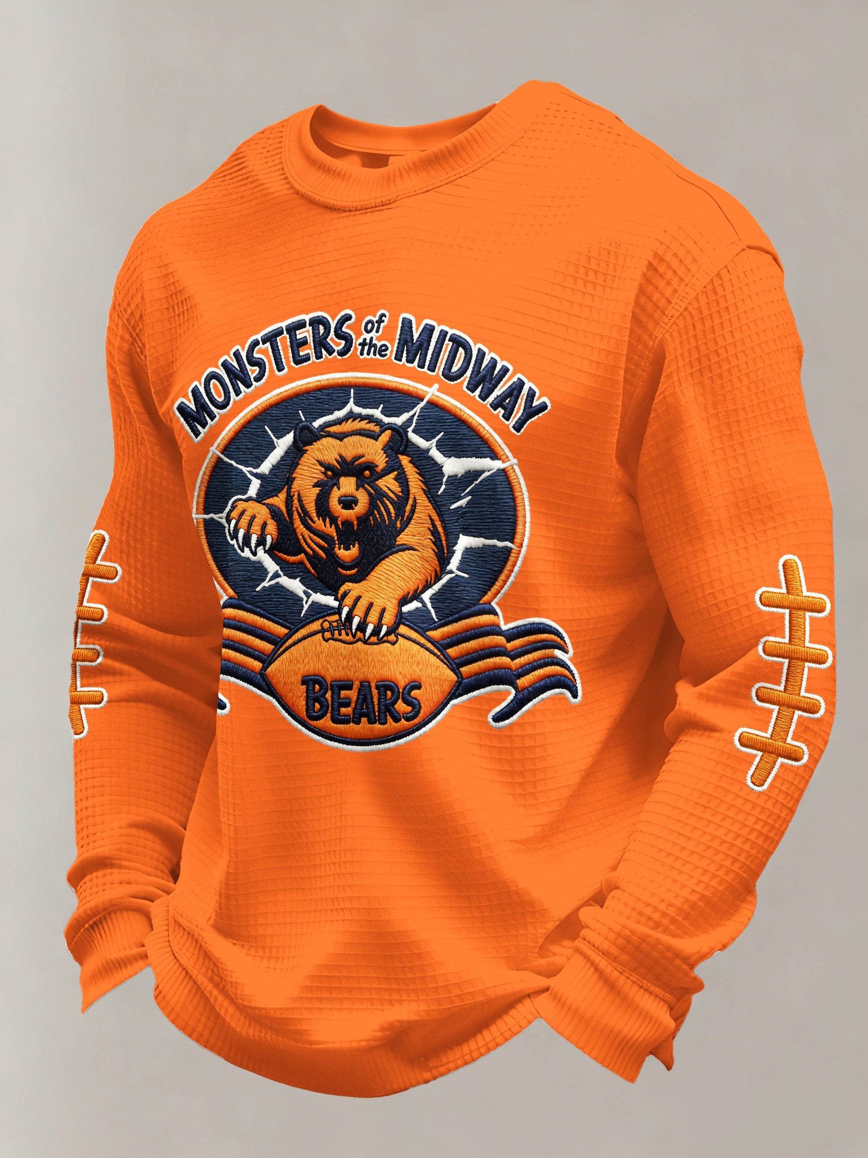 Men's Football Printed Casual Long-Sleeved Top