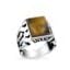 Large Statement Signet Ring For Men .925 Sterling Silver Handmade In Turkey