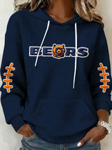 Women's Football Printed Casual Sweatshirt