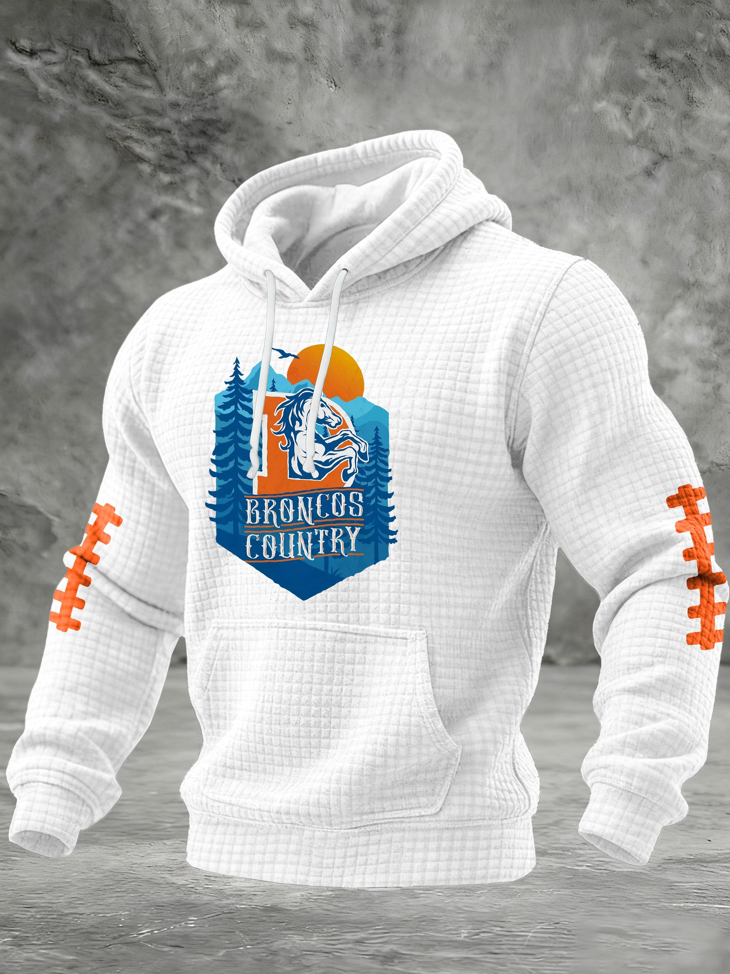Men's  Football Print Sweatshirt