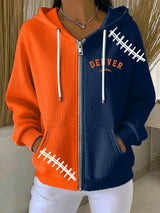 Women'S Football Print Casual Sweatshirt