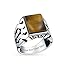 Large Statement Signet Ring For Men .925 Sterling Silver Handmade In Turkey