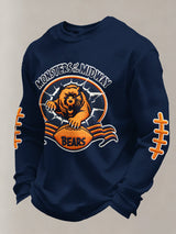 Men's Football Printed Casual Long-Sleeved Top