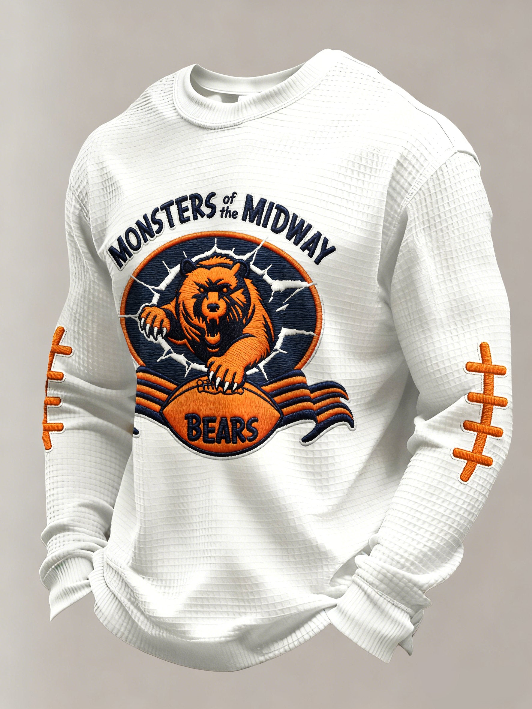 Men's Football Printed Casual Long-Sleeved Top