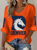 Women'S Football Print Casual T-shirt