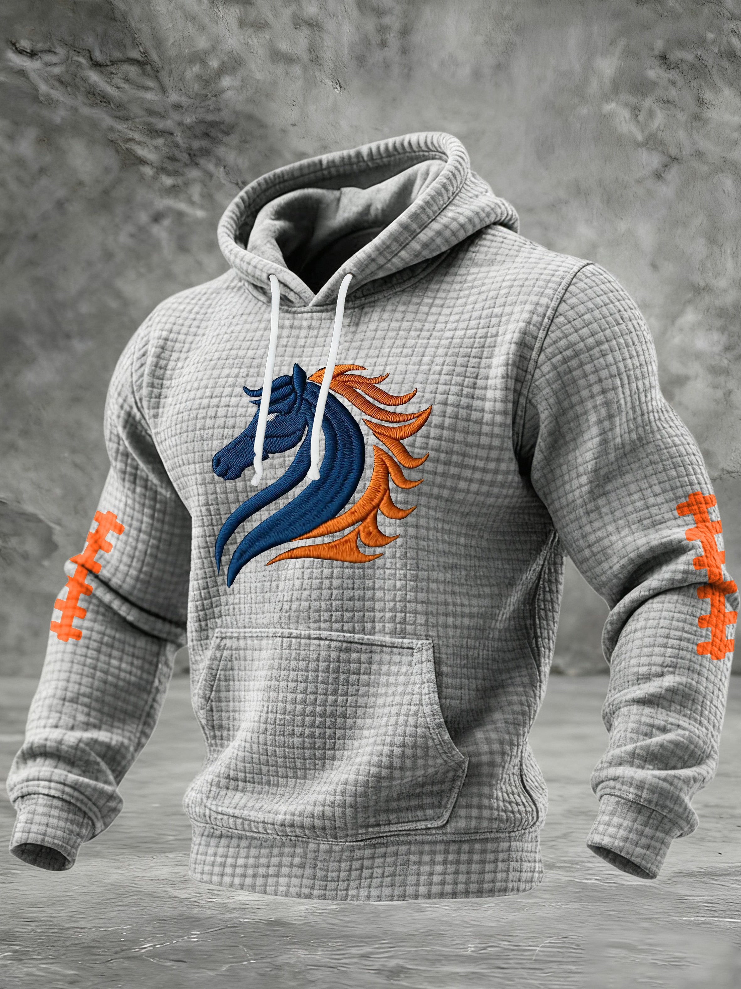 Men's  Football Print Sweatshirt2