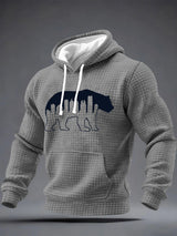 Men's Retro Chicago Print Hoodie