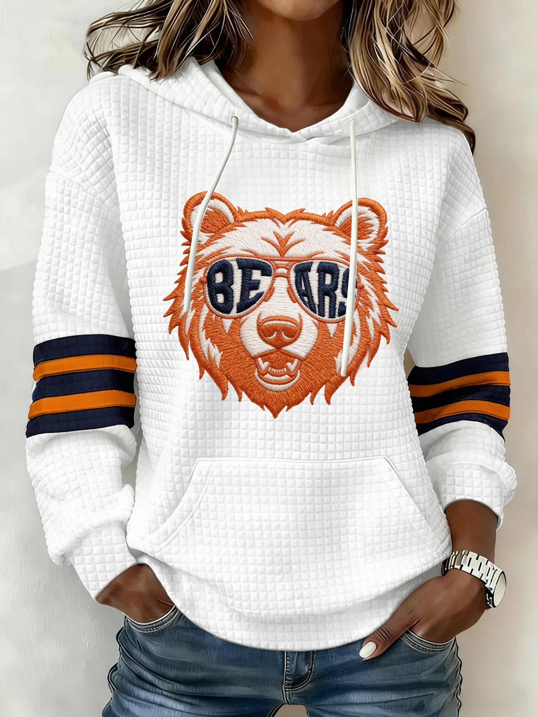 Women's Bear Print Hoodie