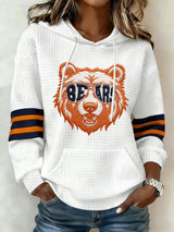 Women's Bear Print Hoodie