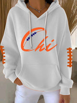 Women's Rugby Casual Hooded Sweatshirt