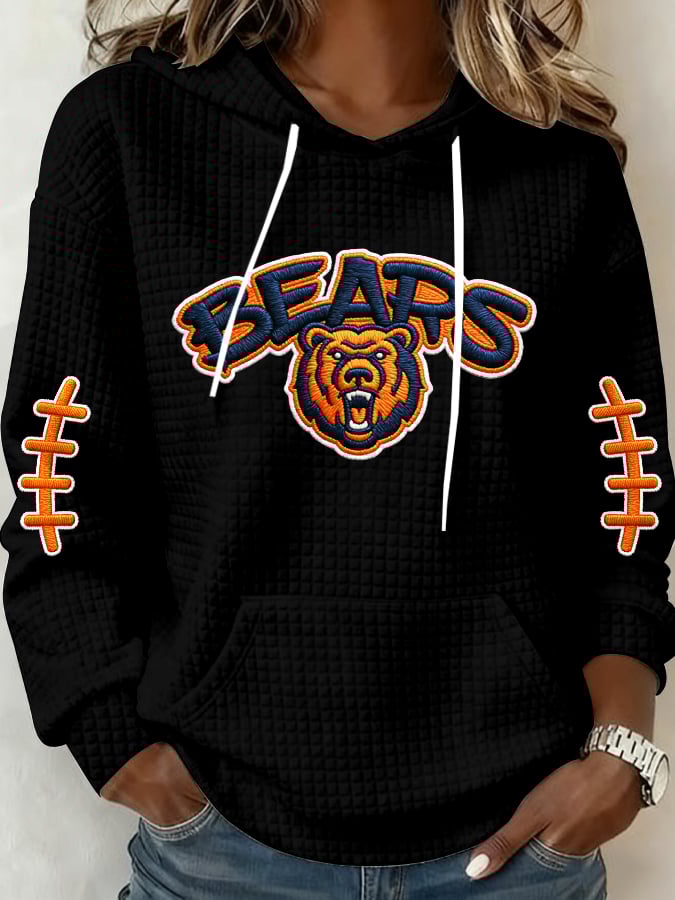 Women's Football Printed Casual Sweatshirt