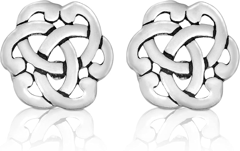 Silver Stud Earrings for Women, 10mm, Small Earring, Tiny Earring