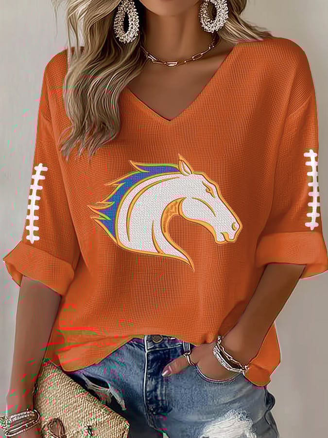 Women'S Casual Print Short-Sleeved T-Shirt