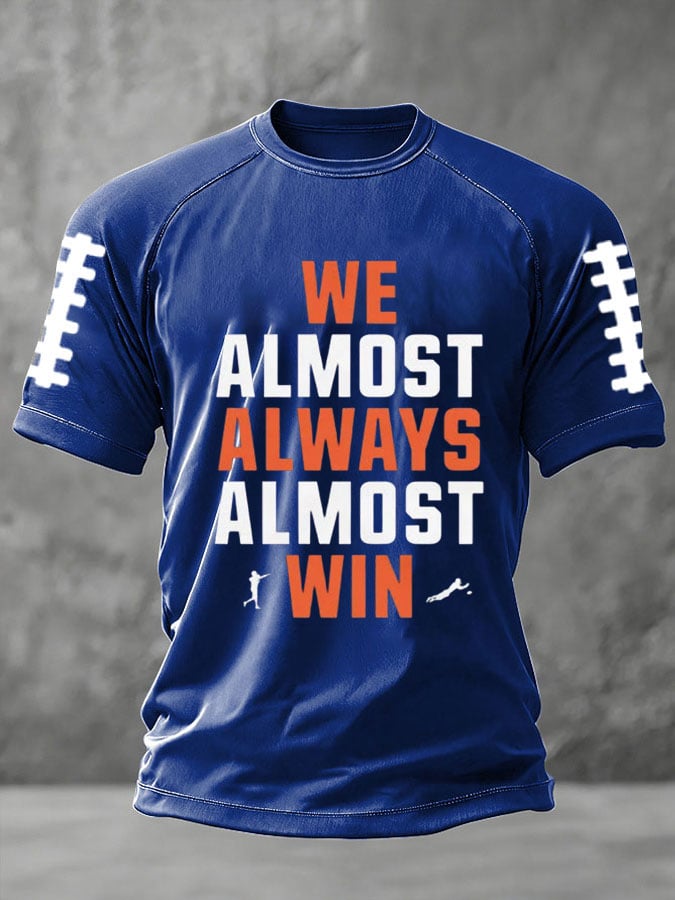 Men'S Football Print Casual T-Shirt