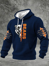 Men's Football Printed Hoodie