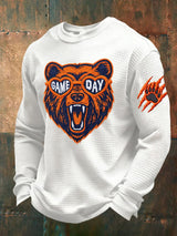 Men's Retro Bear Game Day Print T-Shirt