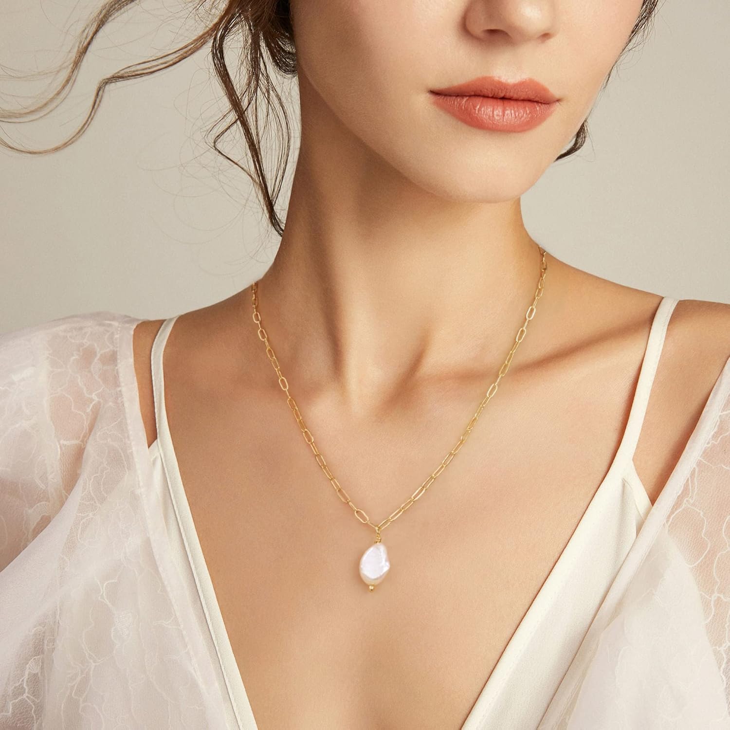 14K Gold Plated Vintage Evil Eye Queen Elizabeth