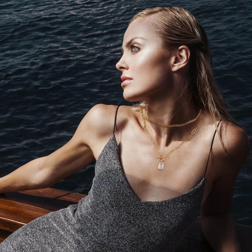 14K Gold Plated Vintage Evil Eye Queen Elizabeth