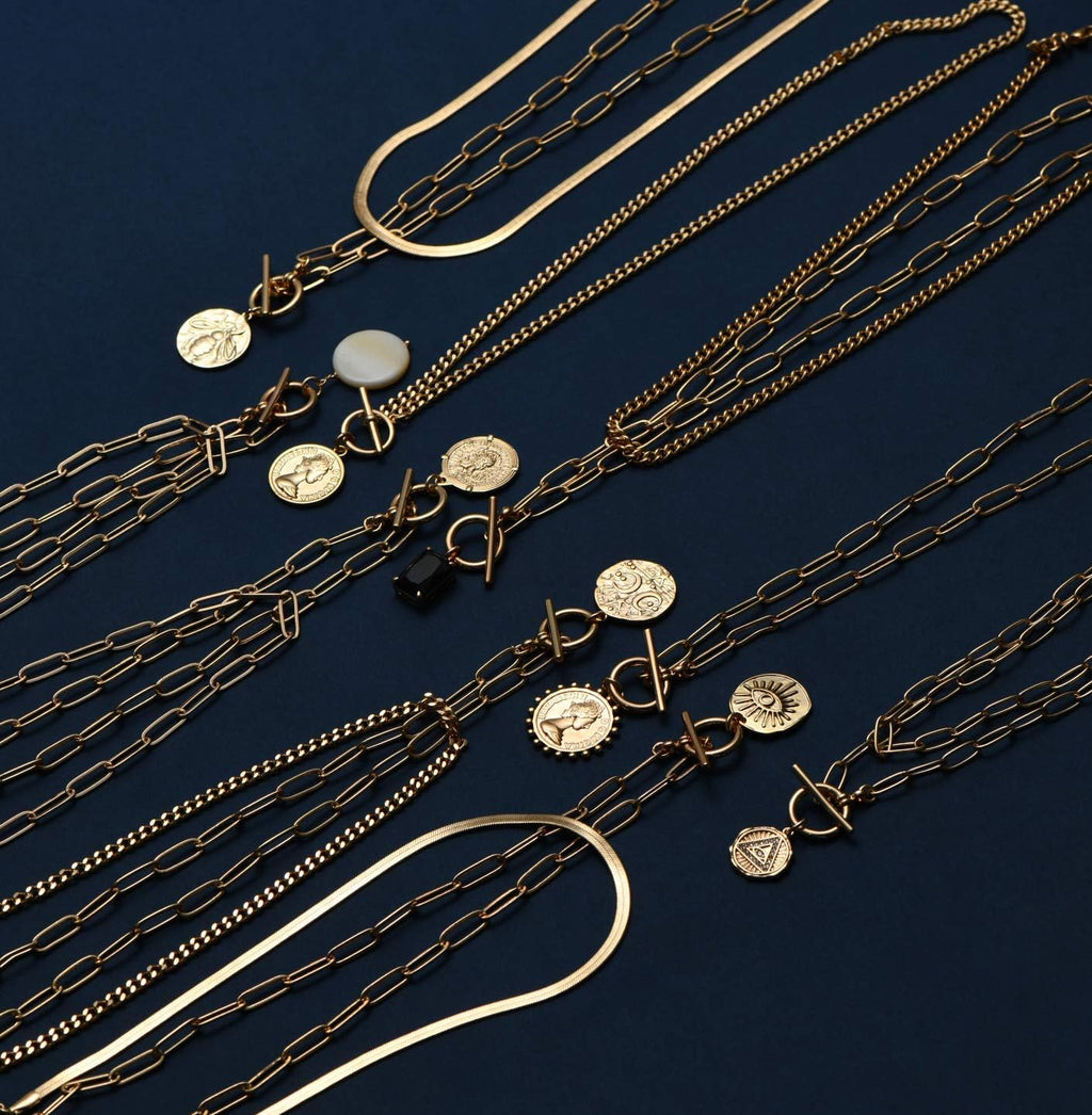 14K Gold Plated Vintage Evil Eye Queen Elizabeth