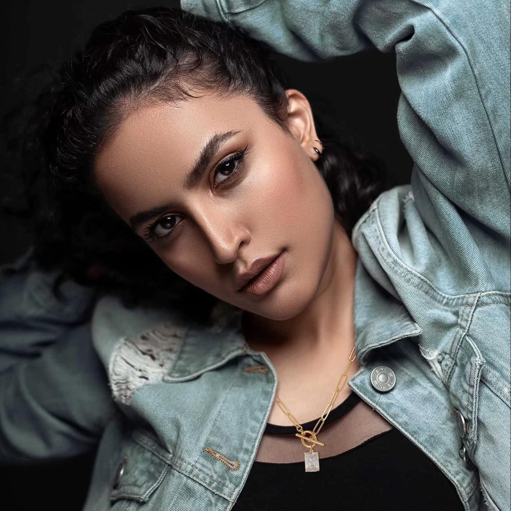 14K Gold Plated Vintage Evil Eye Queen Elizabeth