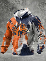 Men'S  casual Printed Hooded Sweatshirt