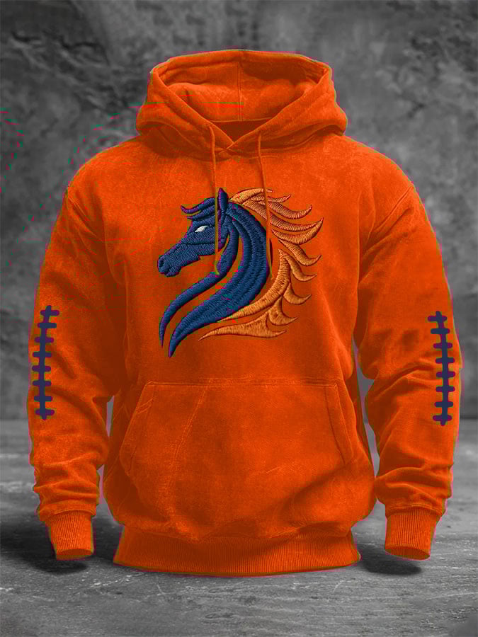 Men's Veterans Print Long Sleeve Hoodie