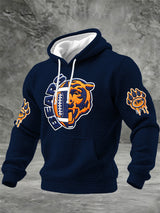 Men's Football Printed Hoodie