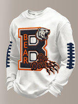 Men's Football Printed Casual Long-Sleeved Top