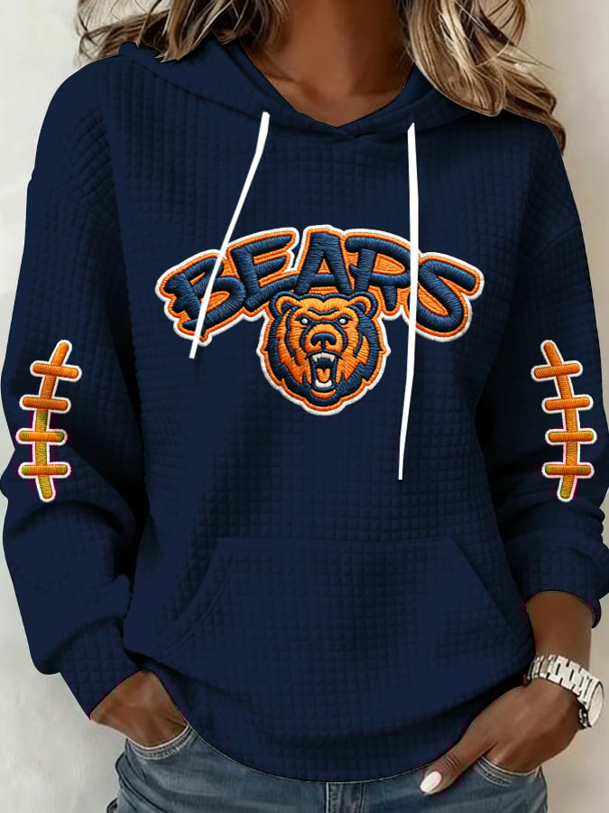 Women's Football Printed Casual Sweatshirt