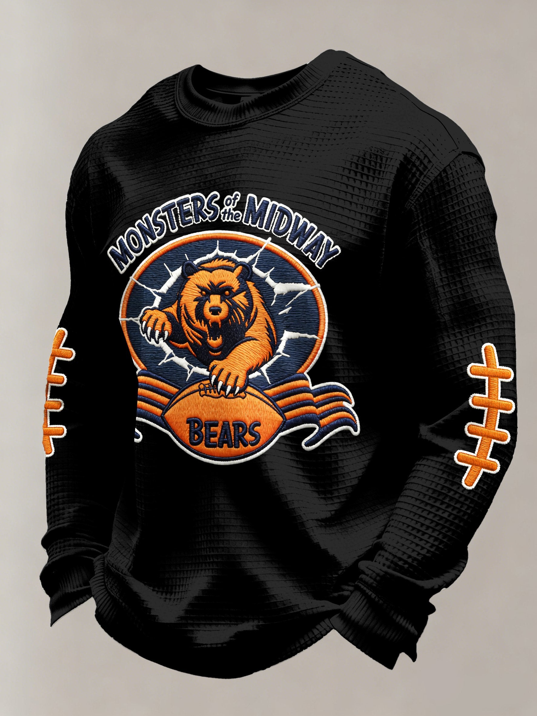 Men's Football Printed Casual Long-Sleeved Top