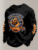 Men's Football Printed Casual Long-Sleeved Top