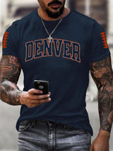 Men's Football Print Casual T-shirt