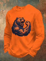 Men's Waffle Fabric Long-sleeved T-shirt