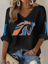 Women'S Casual Print Short-Sleeved T-Shirt